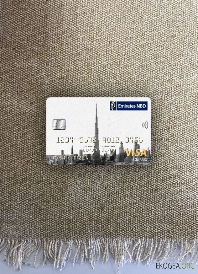 Émirats arabes unis Dubaï Emirates NBD visa bancaire photolook classique